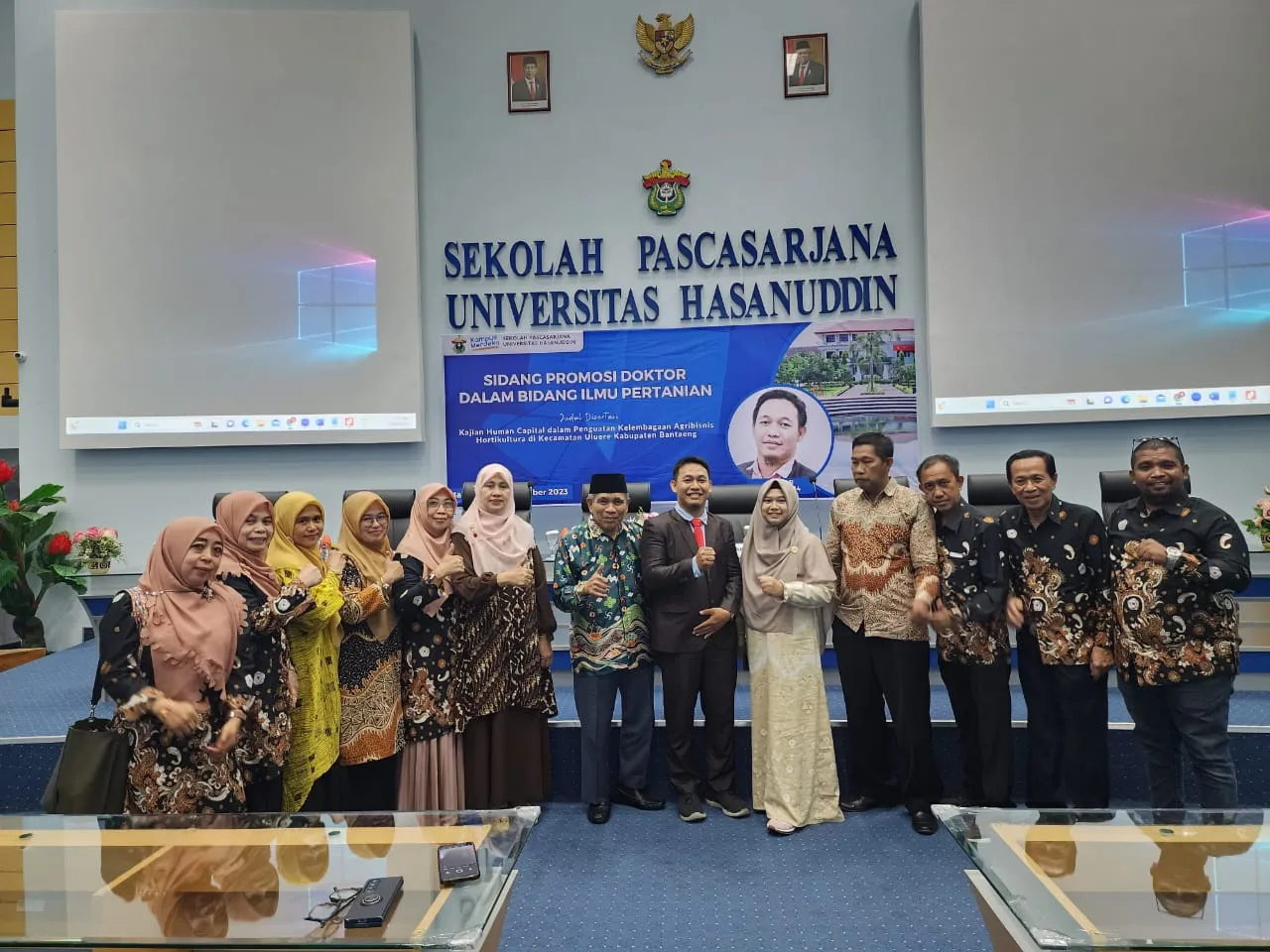 Wakil Dekan II Fakultas Pertanian Unismuh Makassar Berhasil Pertahankan Disertasi dalam Ujian Promosi Doktor di Universitas Hasanuddin