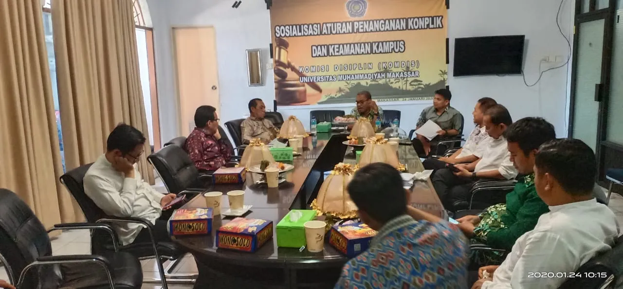 Komdis Unismuh Makassar Sosialisasi Penanganan Konflik dan Keamanan Kampus