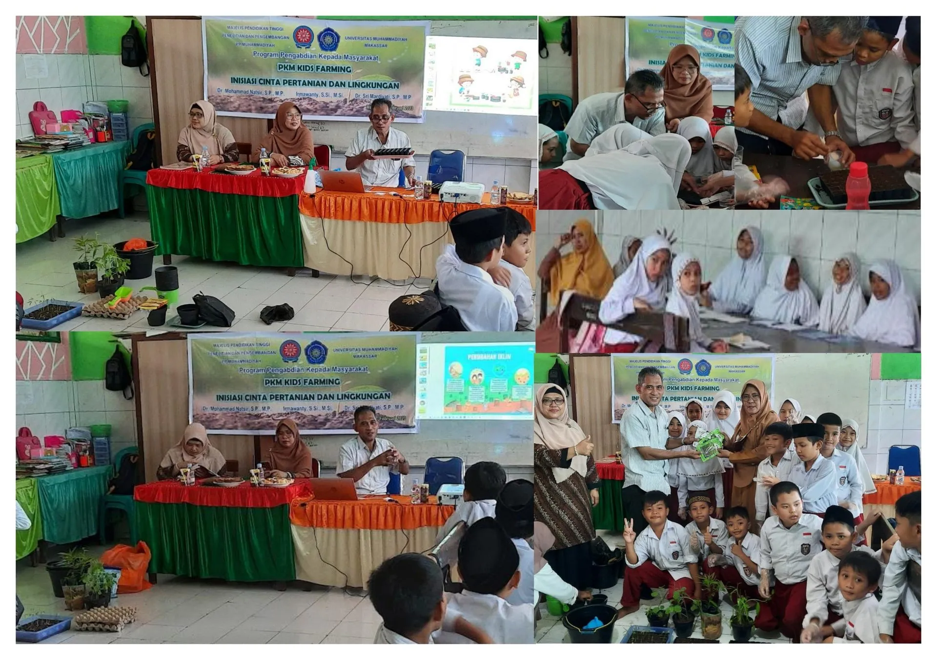 Tim PKM  Program Studi Magister Agribisnis Unismuh Makassar KIDS Farming sebagai Inisiasi Cinta Pertanian dan Lingkungan