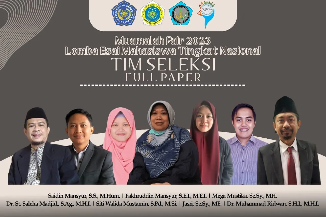 Muamalah Fair 2023 HMJ HES Unismuh Tetapkan Finalis Lomba Esai Mahasiswa Tingkat Nasional￼