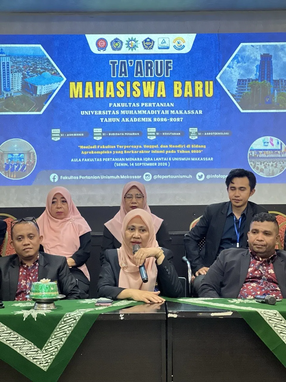 Buka Ta’aruf Mahasiswa Baru, Dekan Faperta Unismuh Dorong Generasi Baru Berani Raih dan Lampaui Prestasi