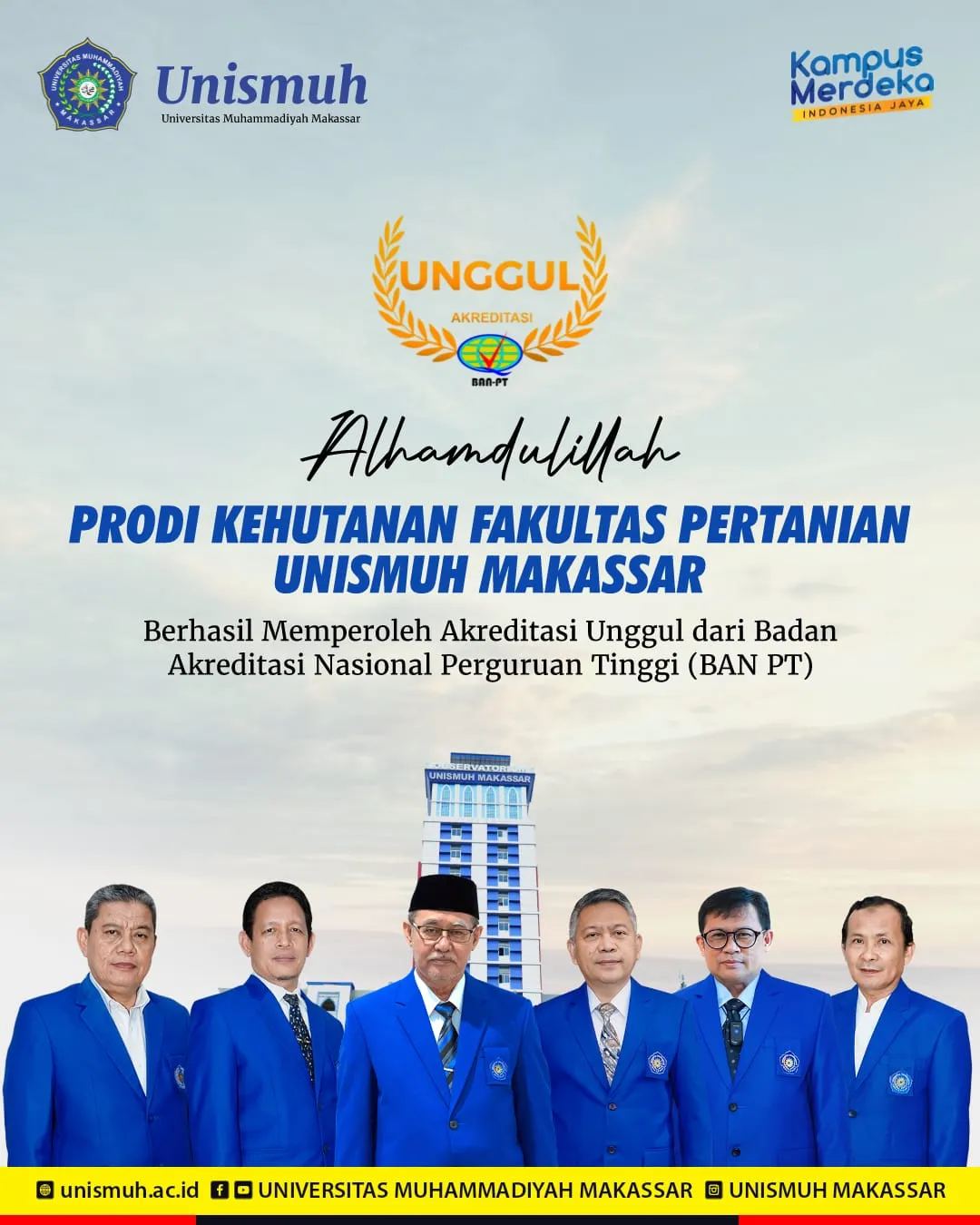 Raih Akreditasi Unggul BAN-PT, Prodi Kehutanan Unismuh Masuk Lima Besar Terbaik se-Indonesia