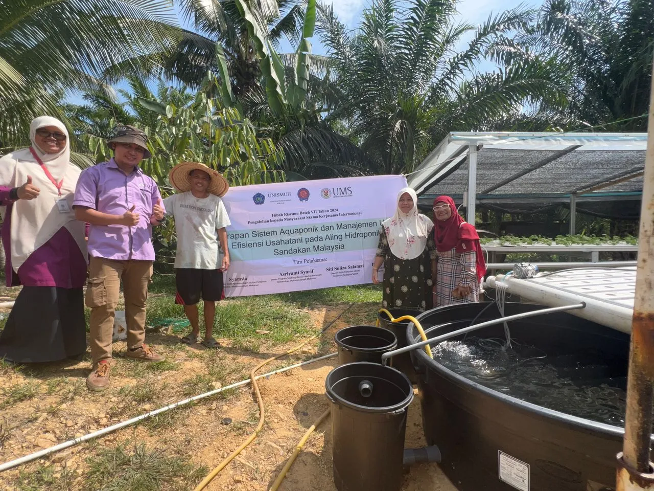 Kolaborasi Unismuh - Universiti Malaysia Sabah Berdayakan Petani Sandakan Lewat Aquaponik dan Pelatihan Usaha