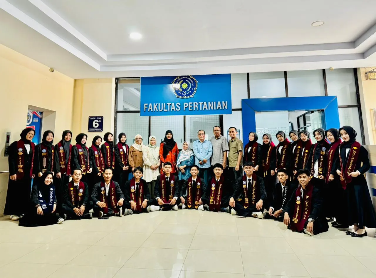23 Mahasiswa Agribisnis Unismuh Lulus dalam Tujuh Semester, Sebagian Besar Telah Bekerja