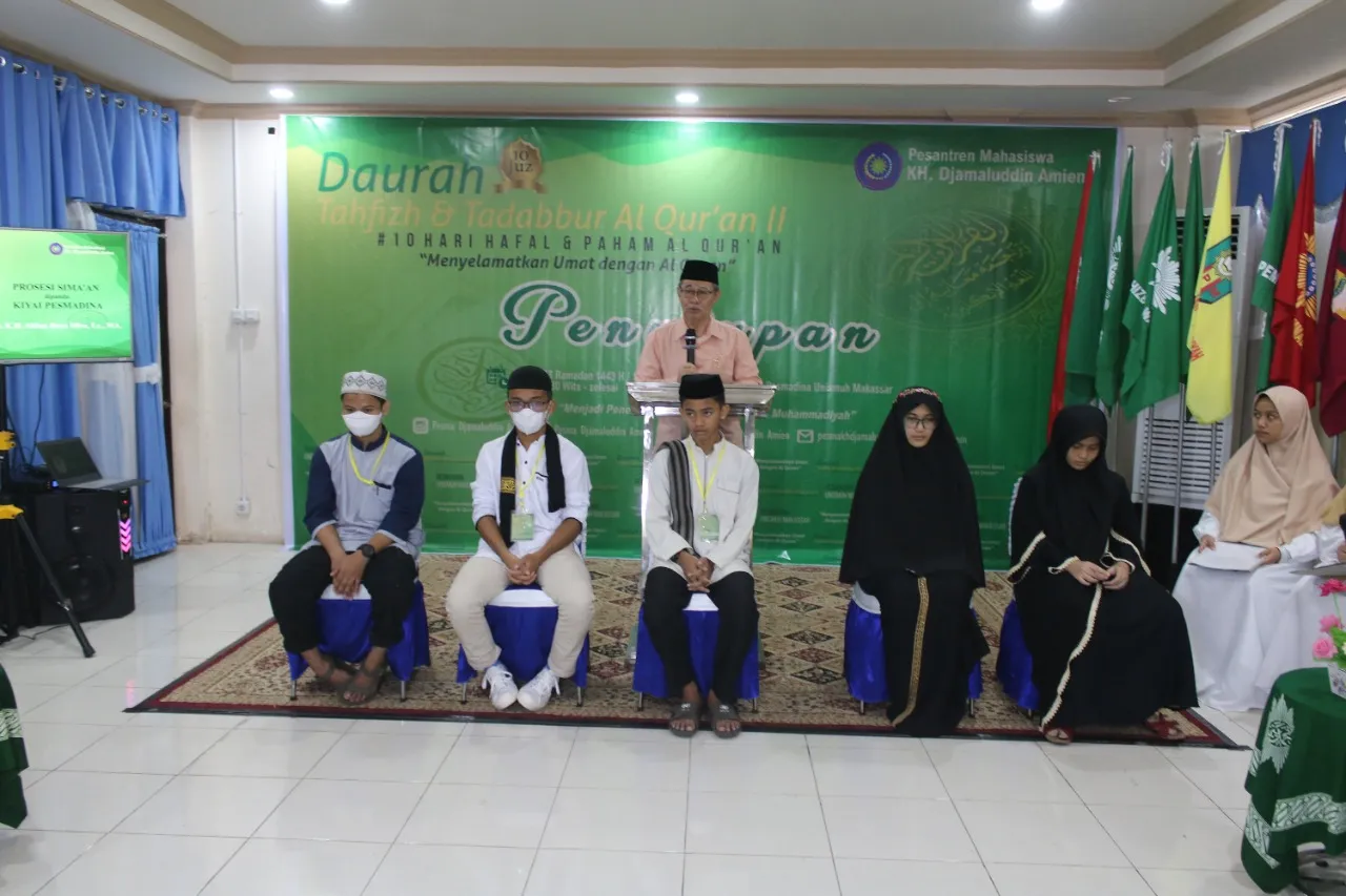 Rektor Prof Ambo Asse Tutup Daurah Tahfizh dan Tadabbur Al Qur'an II Pesmadina Unismuh